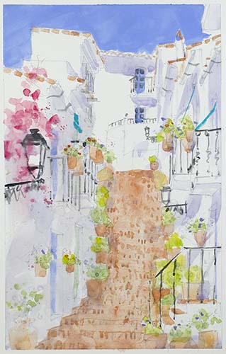 Giclée from watercolour painting  by Klaus Hinkel