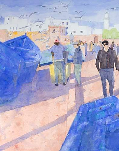 Watercolour painting by Klaus Hinkel