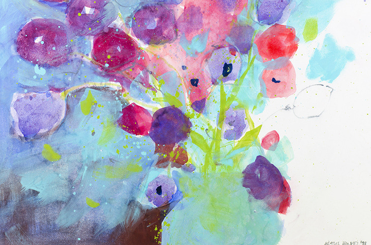 watercolour painting Frigiliana by Klaus Hinkel